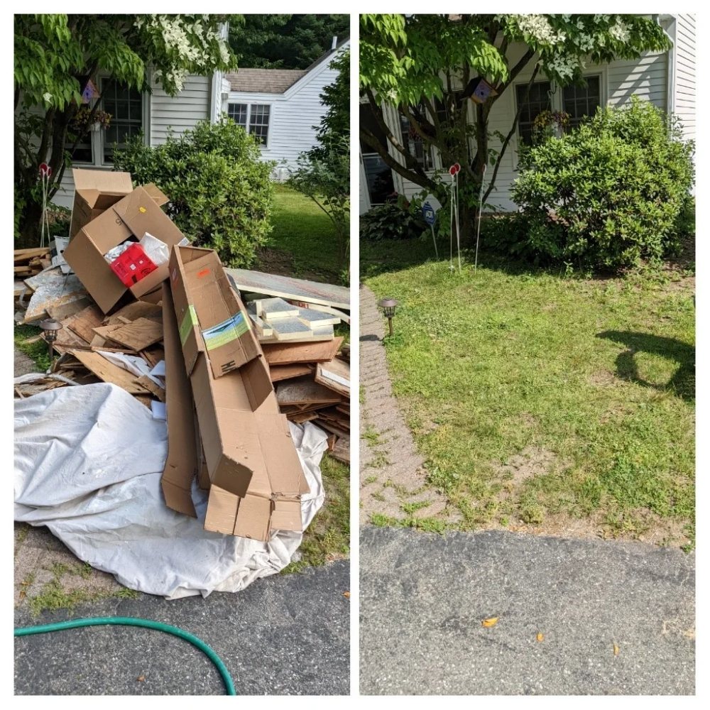 Before and After - Yard Waste Removal - Residential
